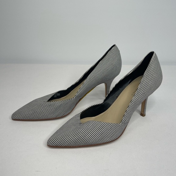 Marc Fisher striped heels (SB1#95) - Picture 1 of 5